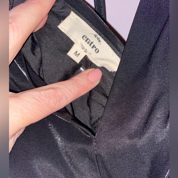 Entro Brand, black shimmer party dress with large Bow..size Medium…NWOT - Picture 5 of 5
